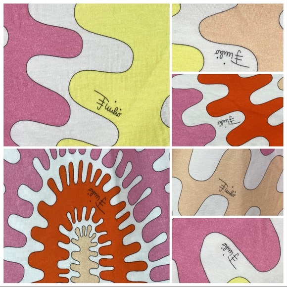 NWT Emilio Pucci Junior Graphic Logo Print Midi Dress - Picture 8 of 10